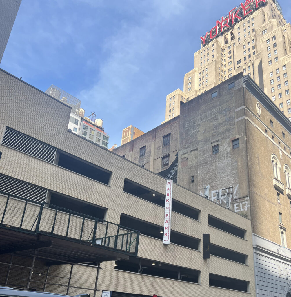 New York City parking garage.