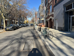 New York City streetscape.