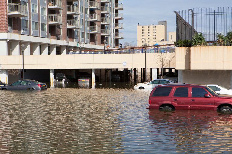 Flooding in New York City.